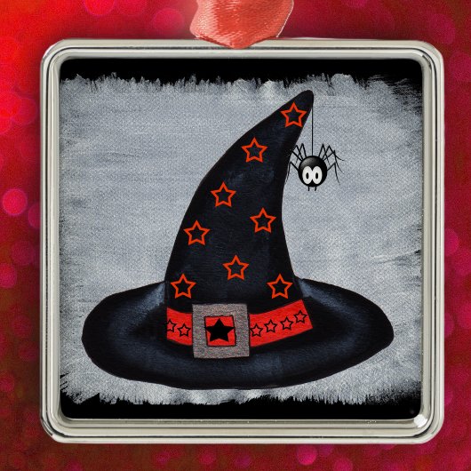 Witte Pet Stars Cute Spider Metalen Ornament