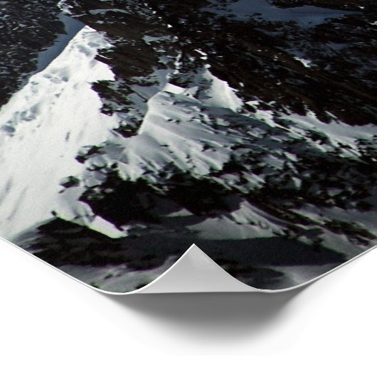 Witte Pet: Top van Mont Blanc Poster (Hoek)