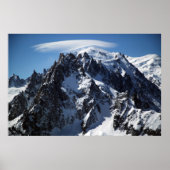 Witte Pet: Top van Mont Blanc Poster (Voorkant)
