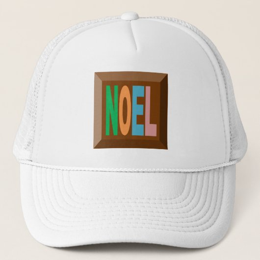 Witte pet Trucker KERSTMIS CHOCOLADE (Voorkant)