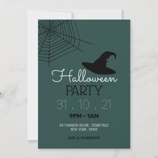 Witte Pet & Web, Halloween Party (Voorkant)