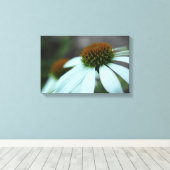 Witte petalen, ventilator (canvasafdruk) canvas afdruk (Insitu (Houten vloer))