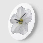 Witte Petunia Bloem Bloemrijke Kerst Decoratie Cut Grote Klok (Hoek)