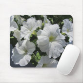 Witte Petunia's Muismat (Met muis)