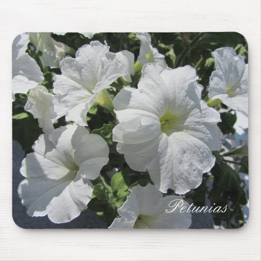 Witte Petunia's Muismat (Voorkant)