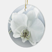 Witte Phalaenopsis Orchidee Keramisch Ornament (Links)