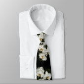 Witte phalaenopsis orchideeën stropdas (Gebonden)