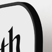 Witte Pickleball Paddle - Groei begint (Links Detail)