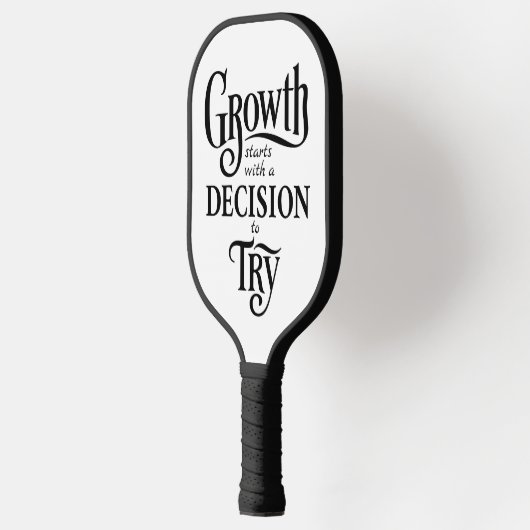 Witte Pickleball Paddle - Groei begint (Links)