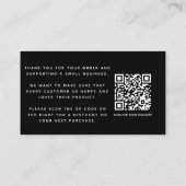 Witte pictogrammen voor sociale media QR-code beda Informatiekaartje (Achterkant)