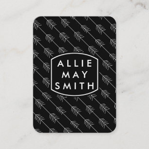 Witte pijlen visitekaartje