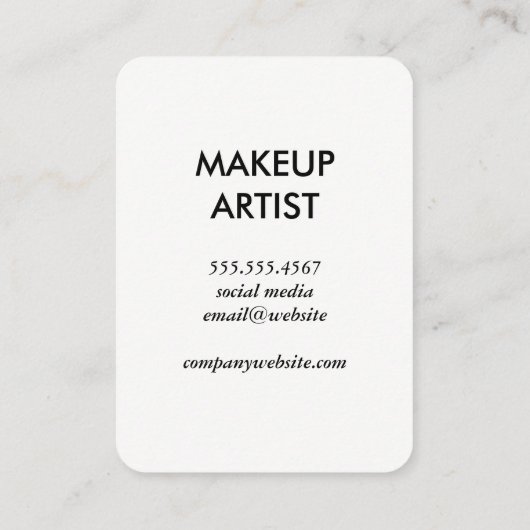 Witte pijlen visitekaartje (Achterkant)