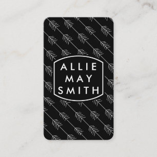 Witte pijlen visitekaartje