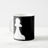 Witte pik (1/8) koffiemok (Voorkant links)
