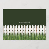 Witte piket hek Bewegende Aankondiging (Achterkant)