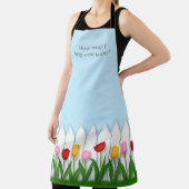 Witte piket hek bloem tuin groot schort (Insitu)