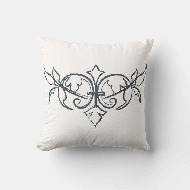 Witte piloot voor Vrijgezellenfeest van het homohu Kussen (Voorkant)