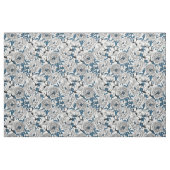 Witte pinda's en blauwe stifvogels stof (Yard (91,4 cm))