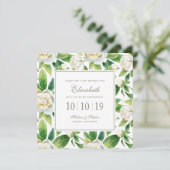 Witte pinda's en lederen Waterverf - Bridesmaid Kaart (Staand voorkant)