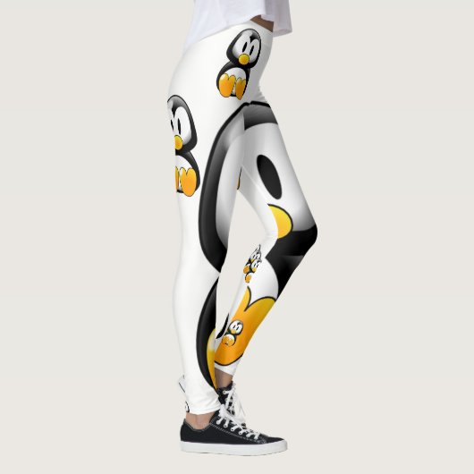 witte pinguïn leggings (Rechts)