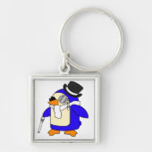 Witte pinguïn sleutelhanger (Voorkant)
