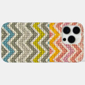 WITTE PINK GEEL GRIJS BLAUWE MOSAISCHE CHEVRONEN Case-Mate iPhone CASE (Achterkant (horizontaal))