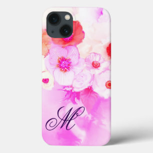 WITTE PINKROSSEN, MONOGRAM VAN RODE ANEMONSENSTROM Case-Mate iPhone CASE