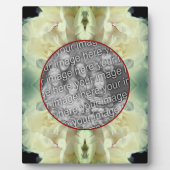 Witte Pioen Bloemblaadjes Creëer Uw Eigen Foto Fotoplaat (Voorkant)