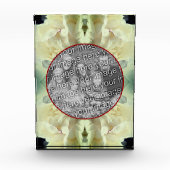 Witte Pioen Bloemblaadjes Creëer Uw Eigen Fotoblokken (Voorkant)