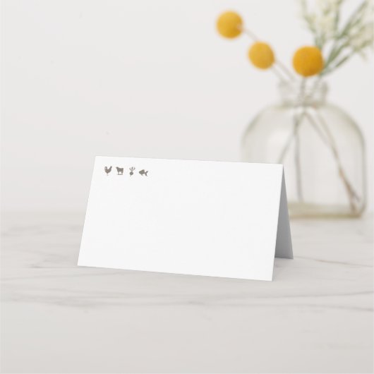 Witte Pioen Bloemen Bruiloft Plaatskaartje (Achterkant)