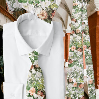 Witte pioen, eucalyptus roze roos stropdas