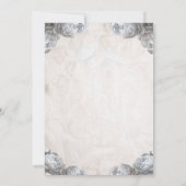 Witte Pioen Mason Jar Rustieke Bruidsdouche Kaart (Achterkant)