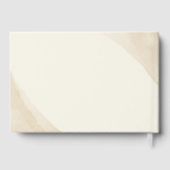 Witte pioenen bloesems bruiloft gastenboek (Achterkant)