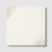 Witte pioenen bloesems bruiloft gastenboek (Achterkant)