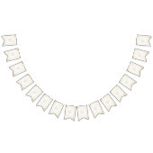 Witte pioenen bloesems bruiloft vlaggetjes (Alle)