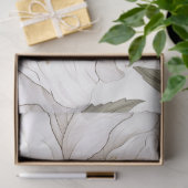 Witte pioenen | Eenvoudig | Rustiek Tissuepapier (Geschenk)