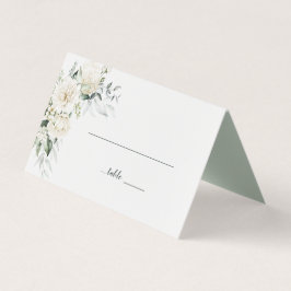 Witte pioenen, Rozen en eucalyptus bloemenplaats Kaart