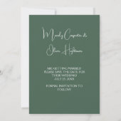 Witte pioenen Rozen Eucalyptus Bewaar de datum Save The Date (Achterkant)