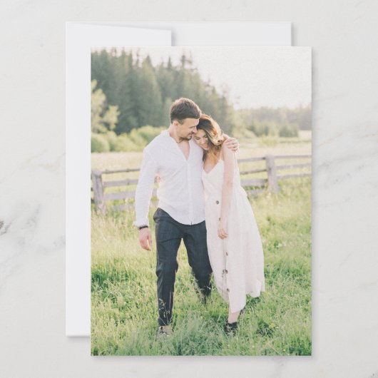 Witte pioenroos bloemen eucalyptus Bewaar de datum Kaart (Achterkant)