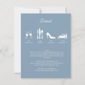 Witte Pioenrozen met Baby Blauwe DETAILS Kaart (Voorkant)