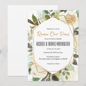 Witte Pioenrozen Waterverf Bloemachtige Hernieuwin Kaart (Voorkant / Achterkant)