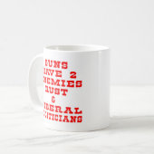 Witte Pistolen 2 Vaak Koffiemok (Voorkant links)