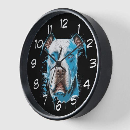 Witte Pitbull met Blauwe Ogen (Hoek)