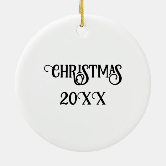 Witte Pitbull met Blauwe Ogen Keramisch Ornament (Achterkant)