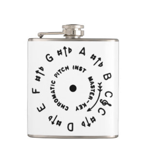 Witte Pitchpipe Heupfles