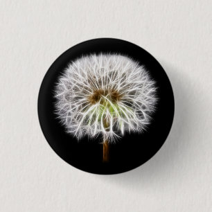 Witte Plant van de Dandelion Ronde Button 3,2 Cm
