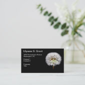 Witte Plant van de Dandelion Visitekaartje (Staand voorkant)