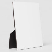 Witte Plaquette Fotoplaat (Zijkant)