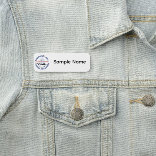 Witte Plastic SAMOA Naamlabel Naamplaatje (In situ)