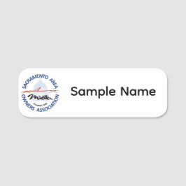 Witte Plastic SAMOA Naamlabel Naamplaatje